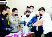 Polres Berau Musnahkan 484,97 Gram Sabu