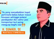 Aktivitas Keluar Masuk Kapal Wisata Tak Terpantau, Sumadi Khawatirkan Kebocoran PAD Sektor Pariwisata