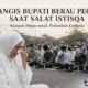 Tangis Bupati Berau Pecah Saat Salat Istisqa, Harapan Hujan Untuk Padamkan Karhutla