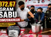 372,67 Gram Sabu Dimusnahkan Polres Berau, Disita Dari 11 Kasus