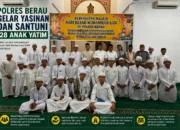Polres Berau Gelar Yasinan Dan Santuni 28 Anak Yatim Di Peringatan Maulid Nabi