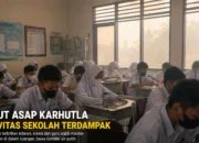 Kabut Asap Karhutla Berdampak Ke Sekolah, Disdik Berau Wajibkan Siswa Dan Guru Pakai Masker