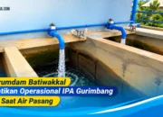 Intrusi Air Laut Masuk IPA Gurimbang, Perumdam Batiwakkal Hentikan Operasional Saat Pasang