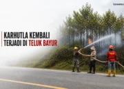 Karhutla Kembali Terjadi Di Teluk Bayur, 35 Personel Gabungan Dikerahkan