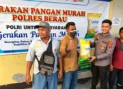 Dua Ton Beras SPHP Ludes, Polsek Tanjung Redeb Gelar Gerakan Pangan Murah