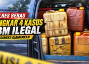 Polres Berau Bongkar 4 Kasus BBM Ilegal, 6 Tersangka Diamankan