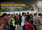 Antisipasi Antrean BBM, Satlantas Polres Berau Siagakan Personel Di Lima SPBU