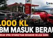 Pasokan 5.000 KL BBM Masuk Berau, Antrean SPBU Ditargetkan Berakhir Selasa Siang