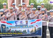 Sat Lantas Polres Berau Gelar Ziarah Di TMP Wijaya Kusuma Jelang HUT Lalu Lintas Bhayangkara ke-71