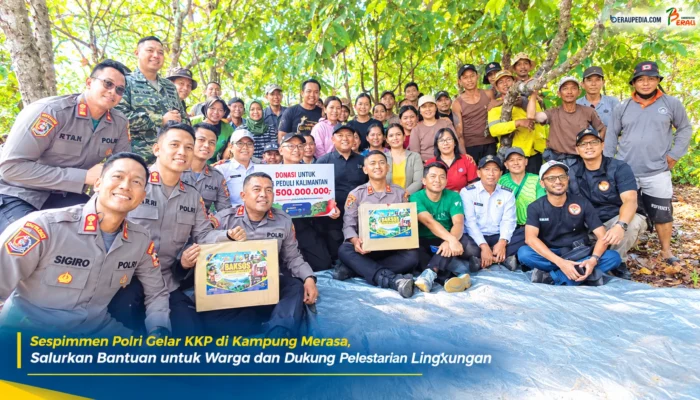 Sespimmen Polri Turun Ke Berau, 50 Warga Korban Karhutla Dapat Bantuan Rp500 Juta