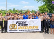 Polres Berau Gelar Aksi Bersih-Bersih, Dermaga Sanggam Jadi Sasaran Green Policing