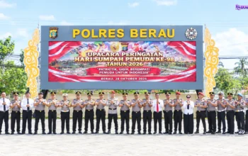 Polres Berau Peringati Hari Sumpah Pemuda Ke-98, Wakapolres Tekankan Patriotisme Dan Empati