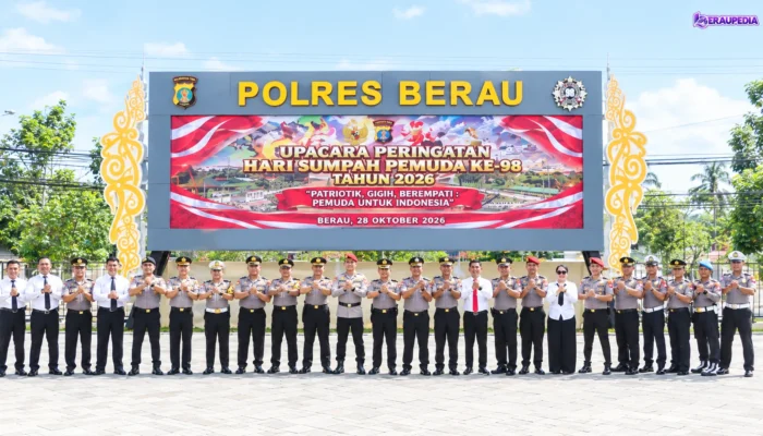Polres Berau Peringati Hari Sumpah Pemuda Ke-98, Wakapolres Tekankan Patriotisme Dan Empati